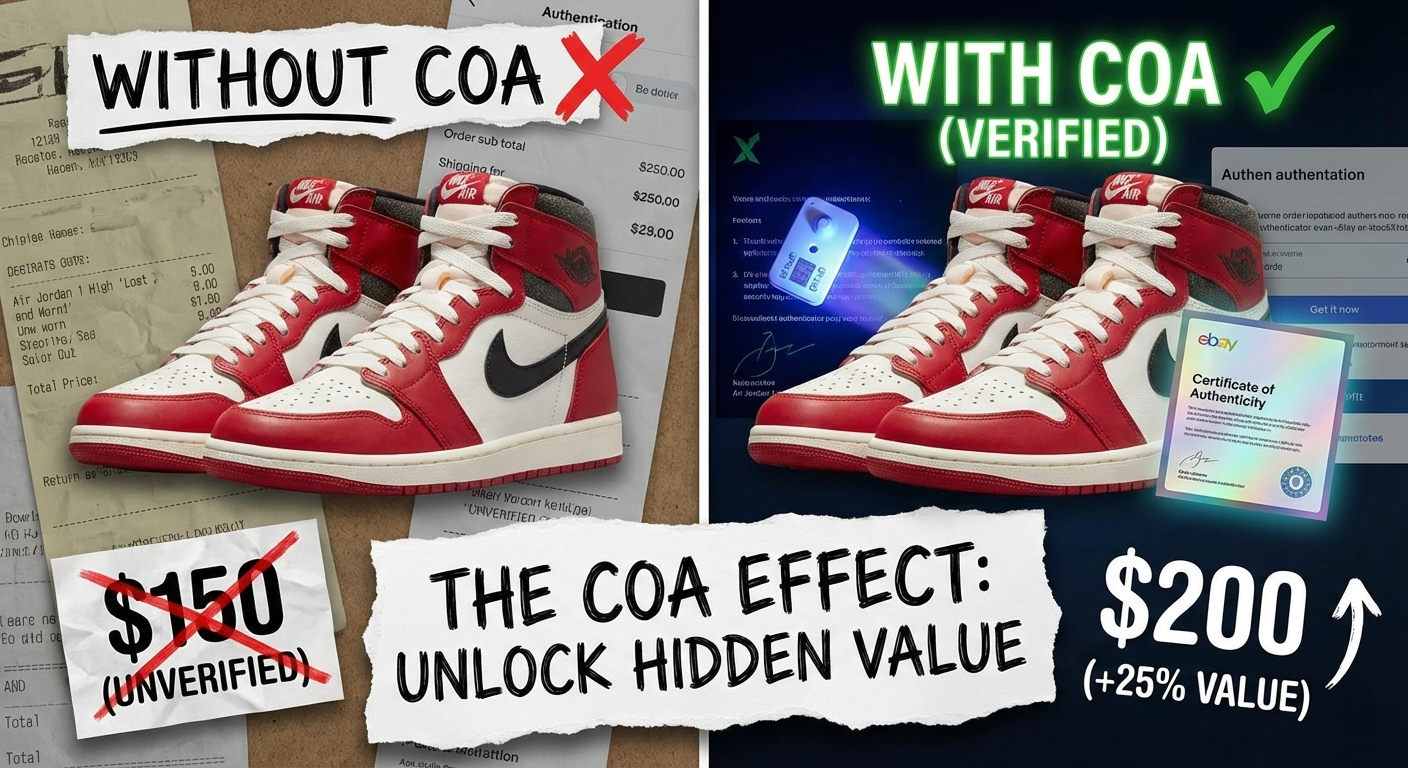 The Hidden Value of a Certificate of Authenticity: Why Verified Shoes Sell for 25% More